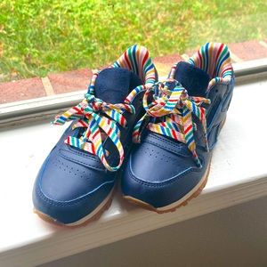 Reebok sneaker - blue with rainbows 🌈 size 11.5